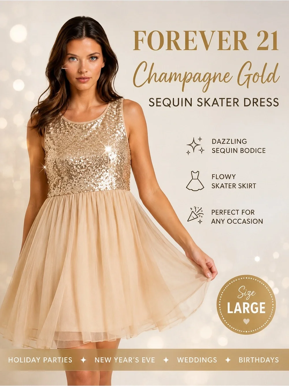 new year's eve skater dress The Best Sparkly New Year's Eve Dresses  Sabrina Endsley